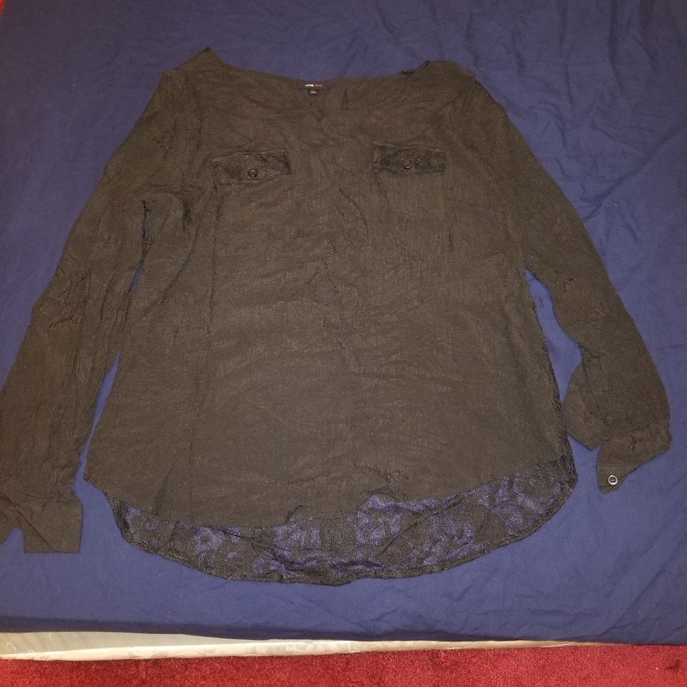Mine too brand long sleeve blouse